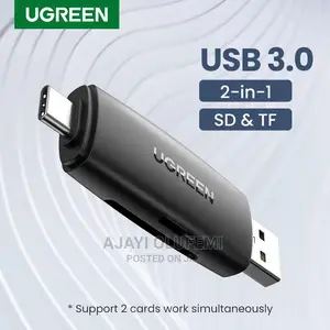 Ugreen 2 in 1 Card Reader (Usb to Sd Micro Sd / Tf Card)