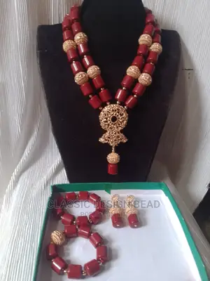 Coral Beaded Necklace