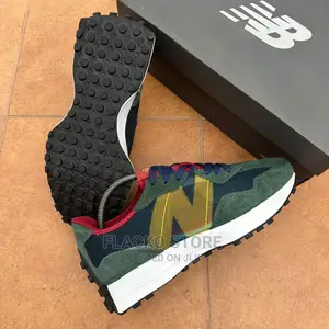 Original New Balance 327 Navy Olive Yellow Sneakers