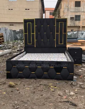 4x6 Bed Frame With 1 Bedside Drawer for Home's/ Lounges