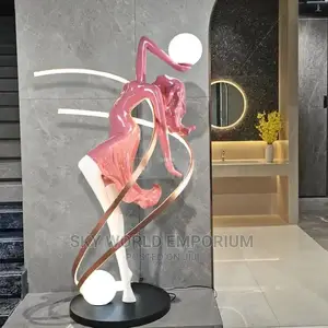 Modern Resin Sculpture Led Floor Creative Light
