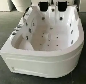 Luxury 2-Person Jacuzzi Bathtub With Massage Jets.