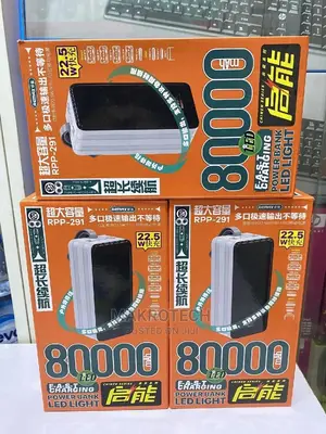 Remax 80,000mah,Large Capacity Power Bank RPP-291 Multiple