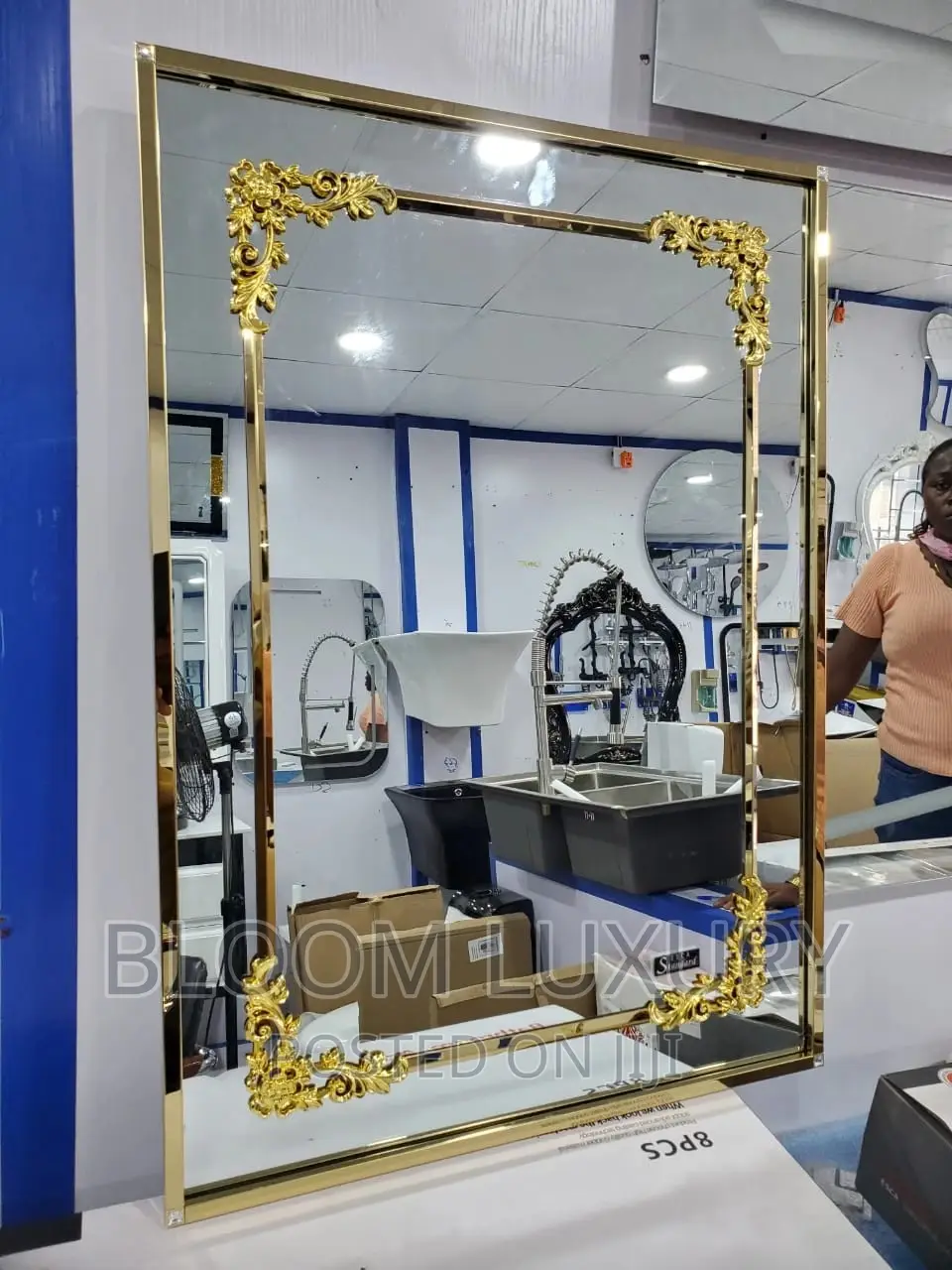 Gold Framed Mirror