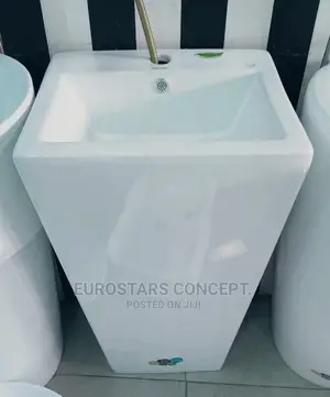 Square Standing Ceramic Wash Hand Basin