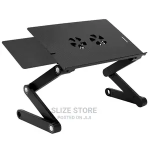 Laptop Stand Desk With Side Mount Mouse Stand - Vented