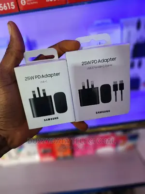 Samsung Original 25w Charging Adapter and a Cable