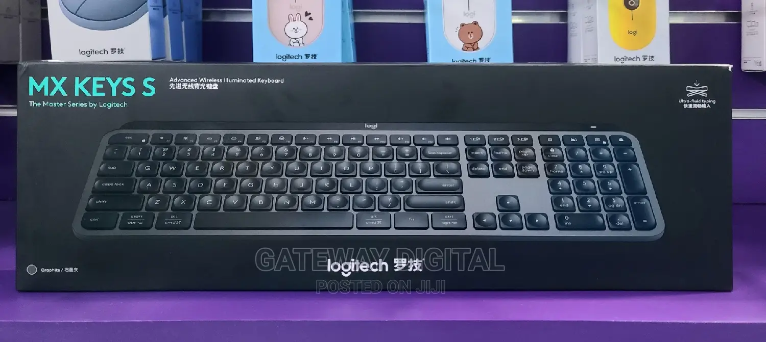 Logitech Mx Keys S Wireless Keyboard, Low Profile