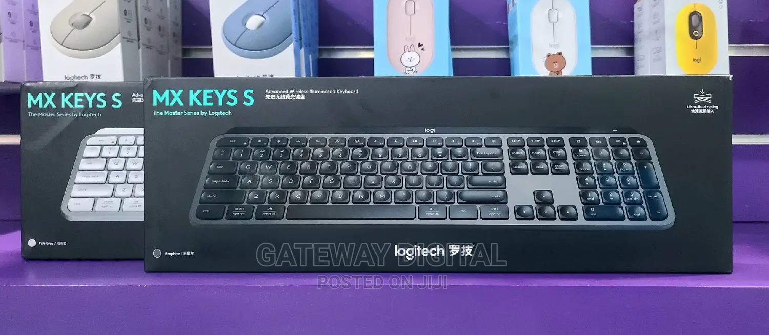 Logitech Mx Keys S Wireless Keyboard, Low Profile