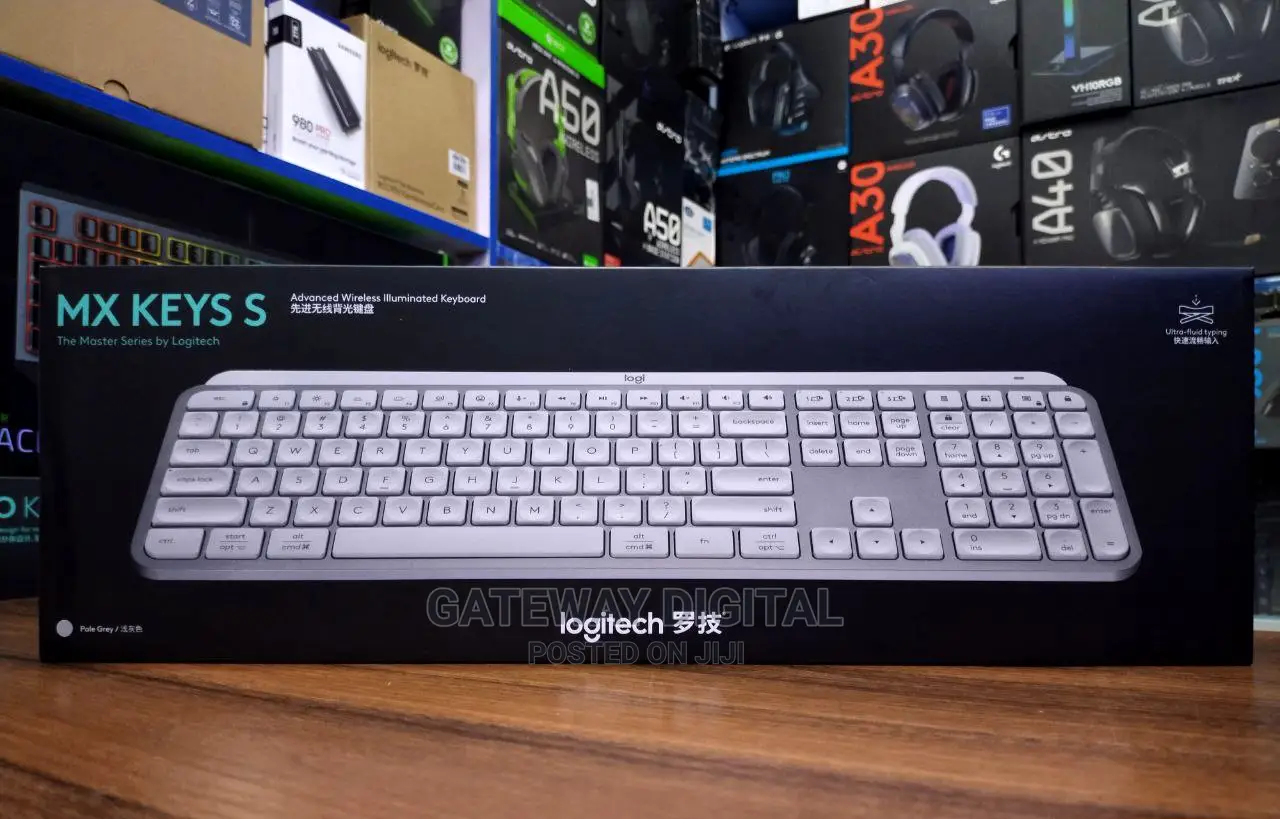 Logitech Mx Keys S Wireless Keyboard, Low Profile