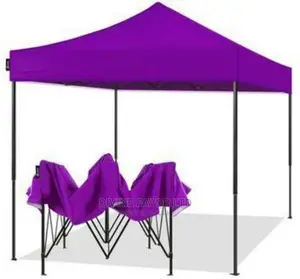 Imported Foldable Canopy/Gazebo 10 by 10 Feet, Black Pole