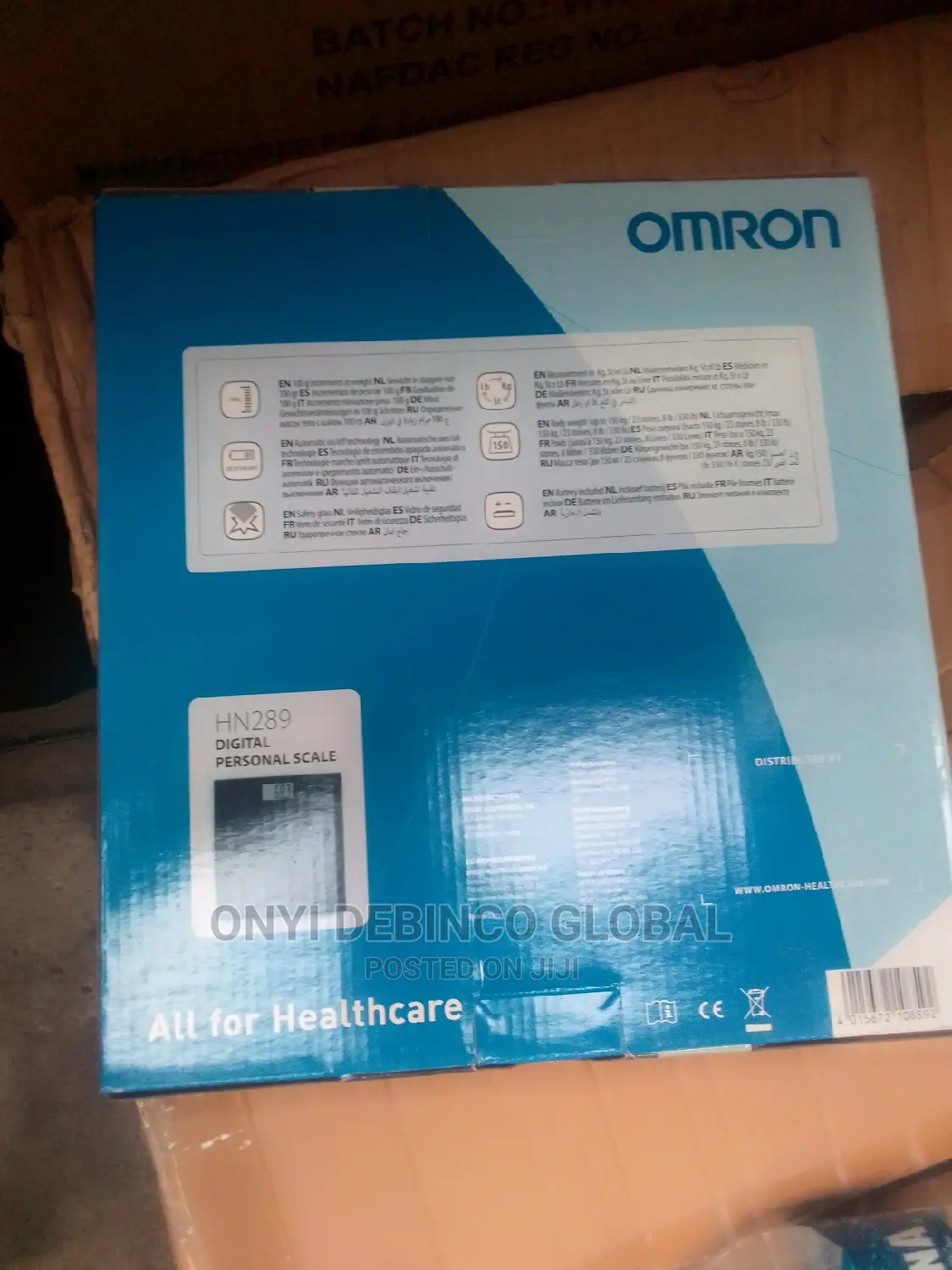 Omron Automatic Digital Weighing Scale. 4 Sensor Technology