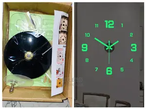 3d Luminous Wall Clock