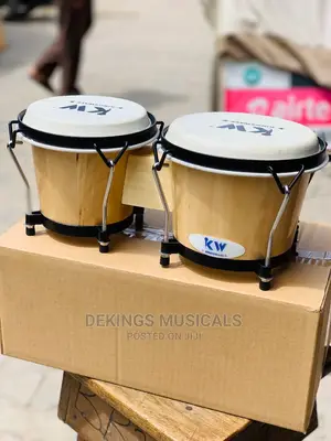 Natural Bongo With Stand