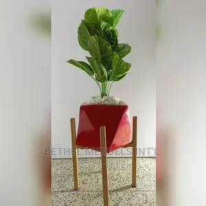 25cm Fiberglass Flower Pots Potted With Artificial Plants