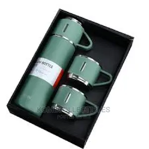 Vaccum Flask Set With 3 Cups