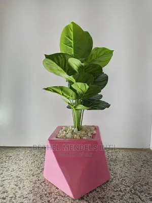 Artificial Taro Plant /Fiberglass Pot/Vase | Combo Sales
