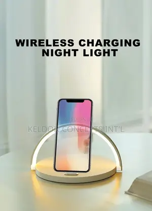 Wireless Charger and Led Lamp and Phone Stand Moq: 100pcs