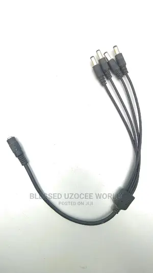 Dc 1 Female to 4 Male CCTV Camera Power Splitter 1to4 Source