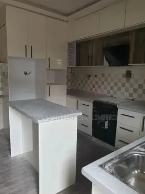 White Oak Design L-Shape Recessed Kitchen