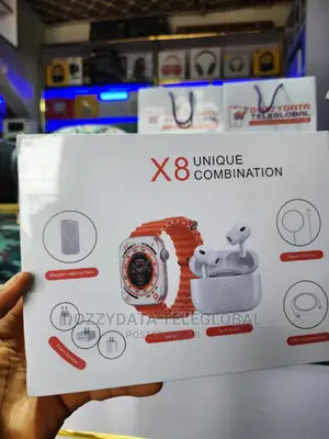 X8 Unique Combination Smart Watch + Earbud 2 Pro+20w Adapter