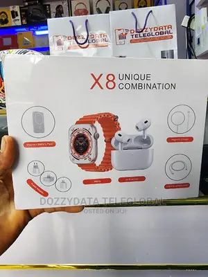 Ultra X8 Watch Combination Airpod2 Pro and 20W Adapter