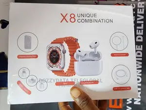 2 in 1 Wireless Smart Watch With Earbuds X8 Combination