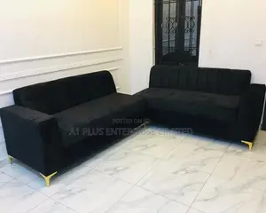Double 3 Seater Sofa With Gold Legs
