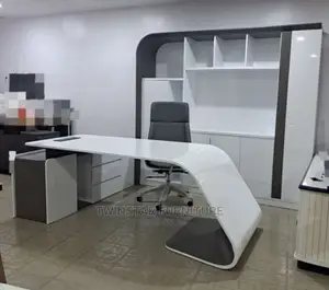 New Modern Executive CEO Office Table With Bookshelve