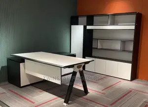New Modern Executive CEO Office Table With Bookshelve
