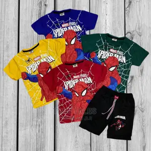 Turkey Spider Man Cartoon Character Top And Shorts Set