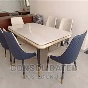 Modern Marble Dining Set by 6