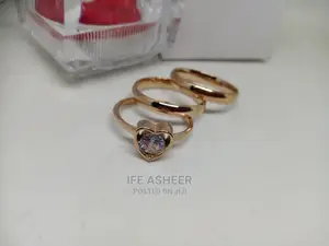 A Beautiful Set Of Rose Gold Wedding Ring 005 - Rose Gold