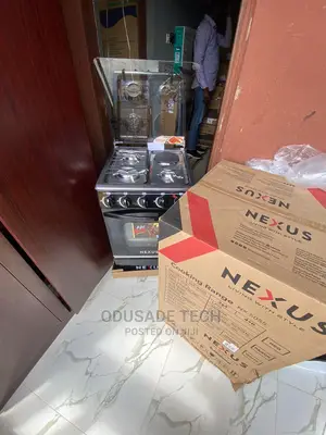 Nexus Sleek Black Design 3+1 Gas Cooker Nx-5055