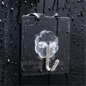 10pics Strong Self-adhesive Hook, Wall Door Sticky Hanger.
