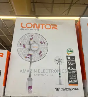 LONTOR 16 Inches Rechargeable Fan