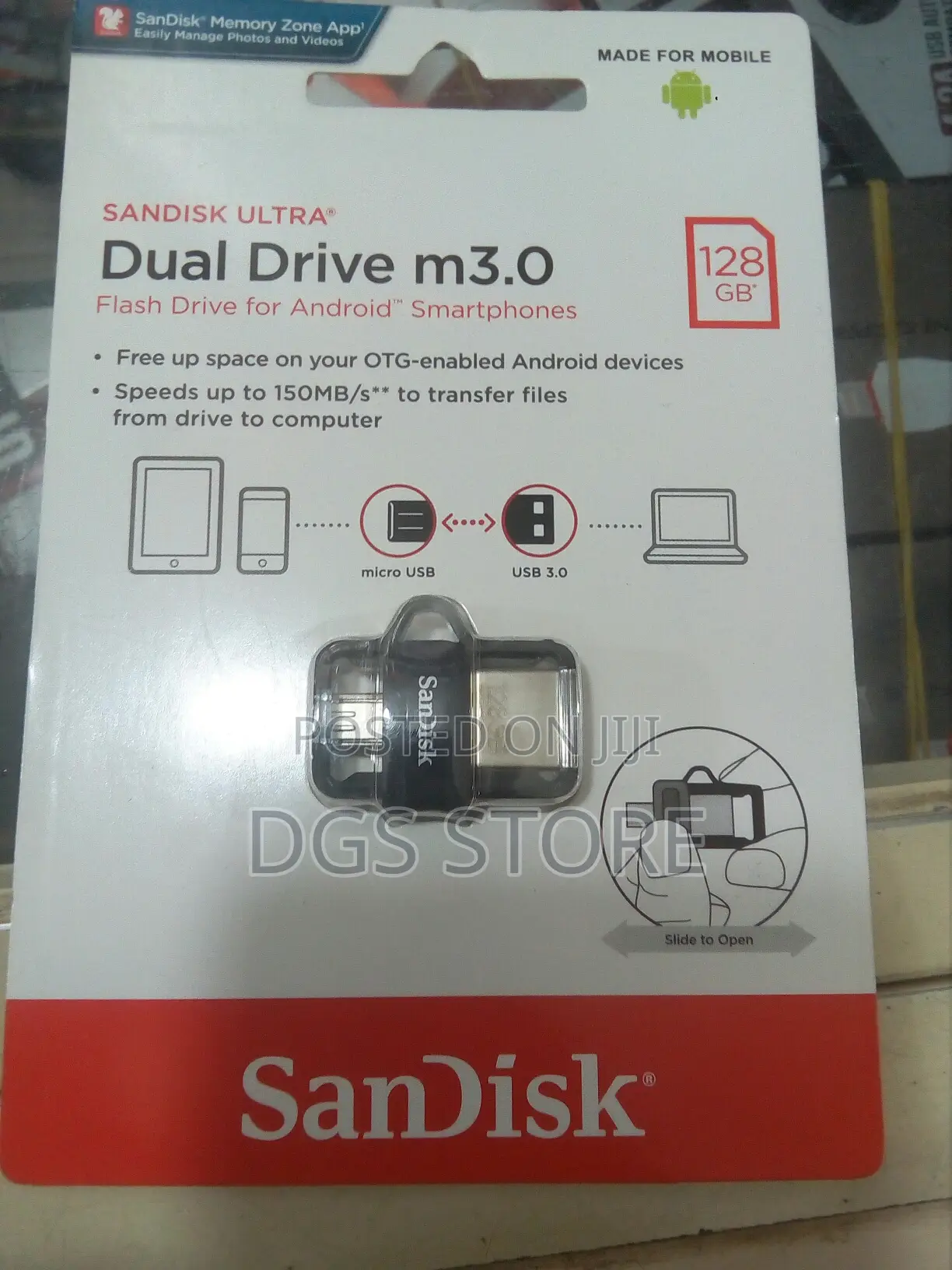 Sandisk Otg 128gb Android 3.0 Flash Drive