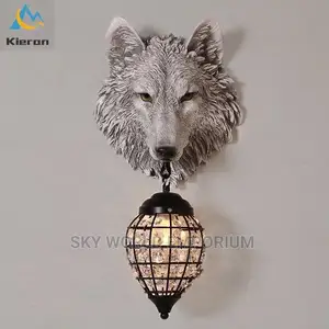 Nordic Modern Wolf Head Led Wall Lamp