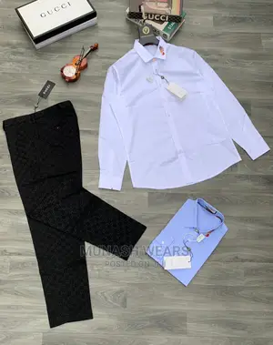 Men Luxury Shirt and Pant Trouser Outfits