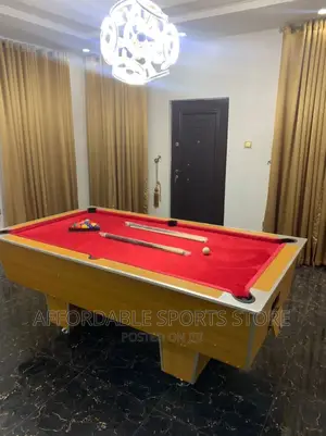7ft Red Colour Brand New Locally Made Snooker Table