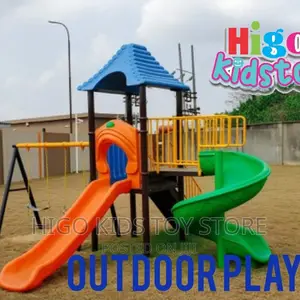 Giant Playground Castle With Swing Slide and Spiral