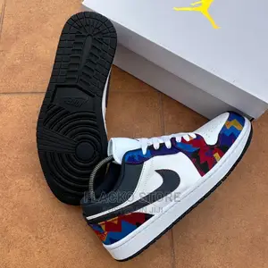 Original Air Jordan 1 Low Retro Nothing But Net Sneakers