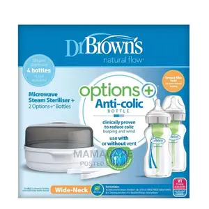 Dr. Brown's Microwave Steriliser Options+ Bottles 270ml 2p