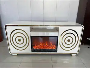 Tv Stand With Fire Flamed Light