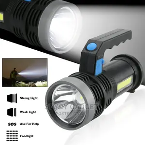 Handheld Rechargeable Flashlight COB Side Light
