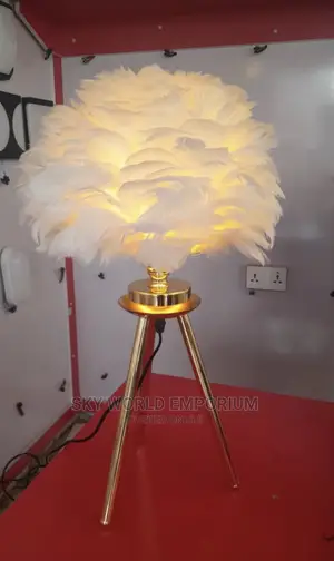 Feather Bedroom Table Bedside Lamp