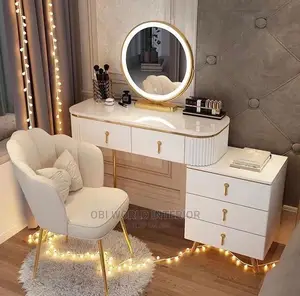 Foreign Dressing Mirror With Chair Set