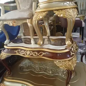 Stuffzy Royal Center Table With 2 Side Stools