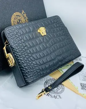 Men Leather Coin Purse Clutch Removable Wristband Phone Bag