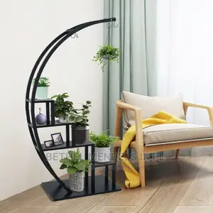 Moon Shape Metal Flower Stands/Racks/Shelf for Sales